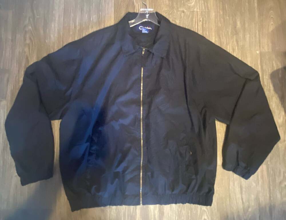 Vintage Catalina Full Zip Windbreaker Jacket Black